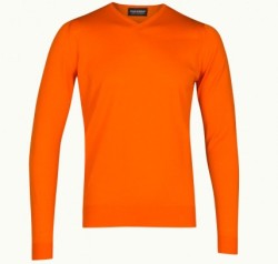 John Smedley ASHMOUNT merino wool sweater in Papaya (other colours available) £78